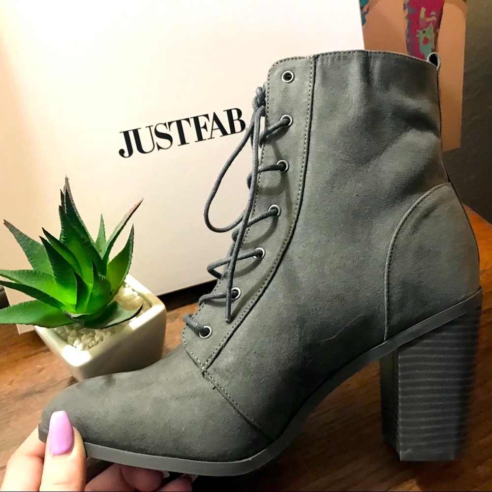 Lace up booties